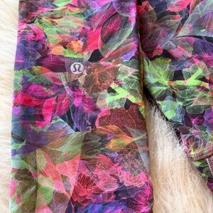 Lululemon Multicolor Wunder Train High-rise Leaf Print Leggings